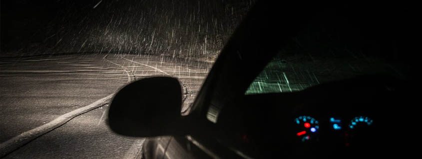 Los códigos de color en conducción con nieve